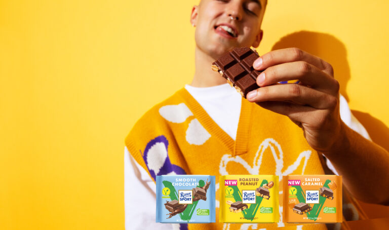 Ritter Sport advertising campaign by Eyecandy photography with styling by Alexandra Heckel