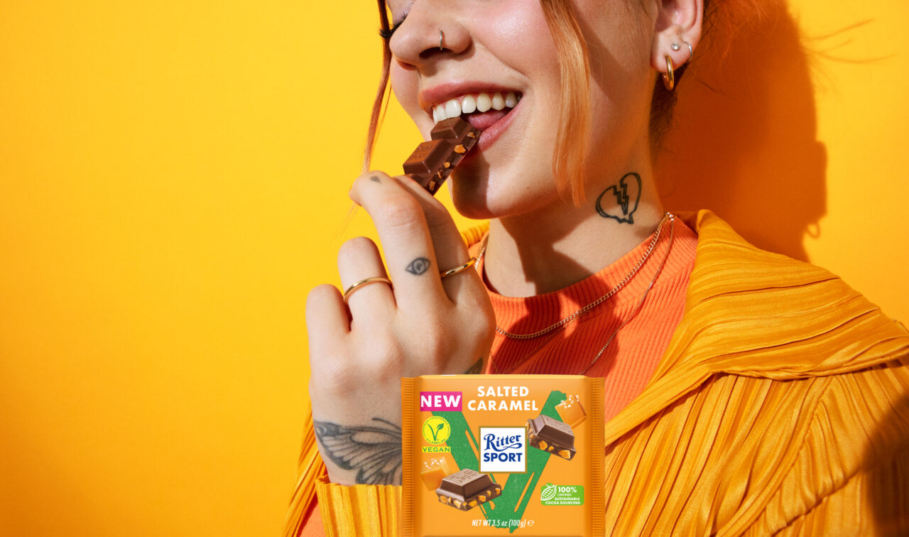 Ritter Sport advertising campaign by Eyecandy photography with styling by Alexandra Heckel