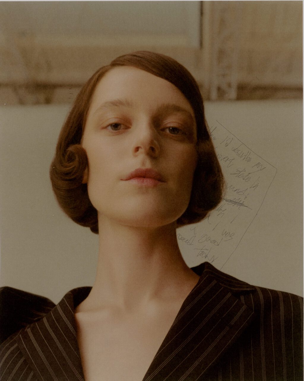 High-fashion editorial spread for Sleek Magazine, shot by photographer Yonoo Kim and styled by Alexandra Heckel, featuring contemporary high-end styling.